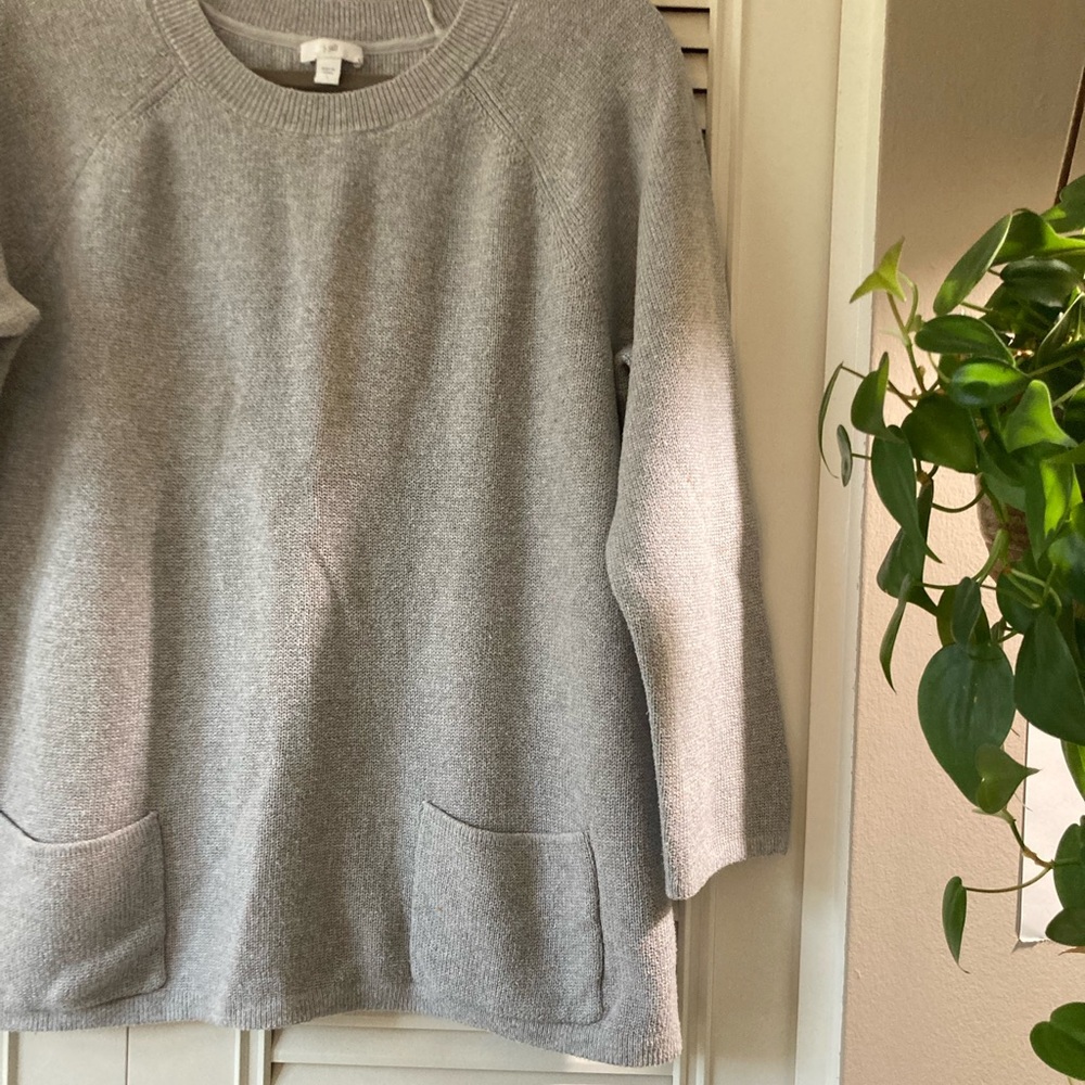 J. Jill heathered pocket sweater